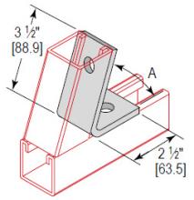 Minerallac CAC2H45EG - 2 HOLE CLOSED 45 DEG CORNR ANG