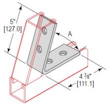 Minerallac CAC4H45EG - 4 HOLE CLOSED 45 DEG CRNER ANG