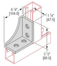 Minerallac CAGL4HEG - 4 HOLE GUSSET CORNER ANG LEFT