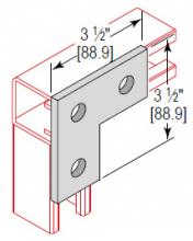 Minerallac CP3HS6 - 3 HOLE CORNER PLATE 316SS