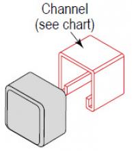 Minerallac ECP162W - END CAP FOR 1-5/8x1-5/8 CHNL W