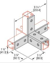 Minerallac WFT12HEG - WNG FTNG TRIPLE CRNR 12 HOLE