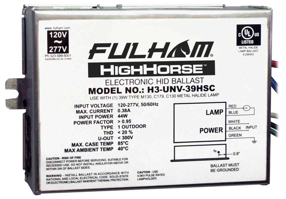 EHID 39W MH UNV SIDELDS CU CS
