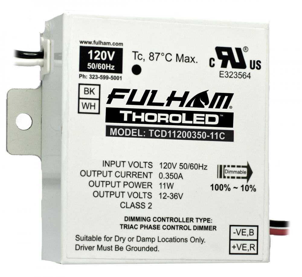 11W LED PS 350MA CC,120V, DIM
