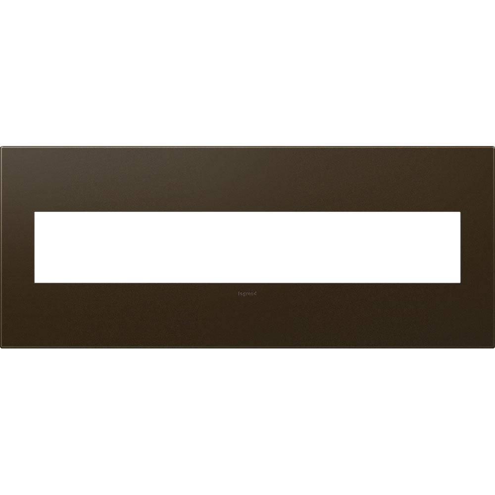 BRONZE 6 GANG WALL PLATE