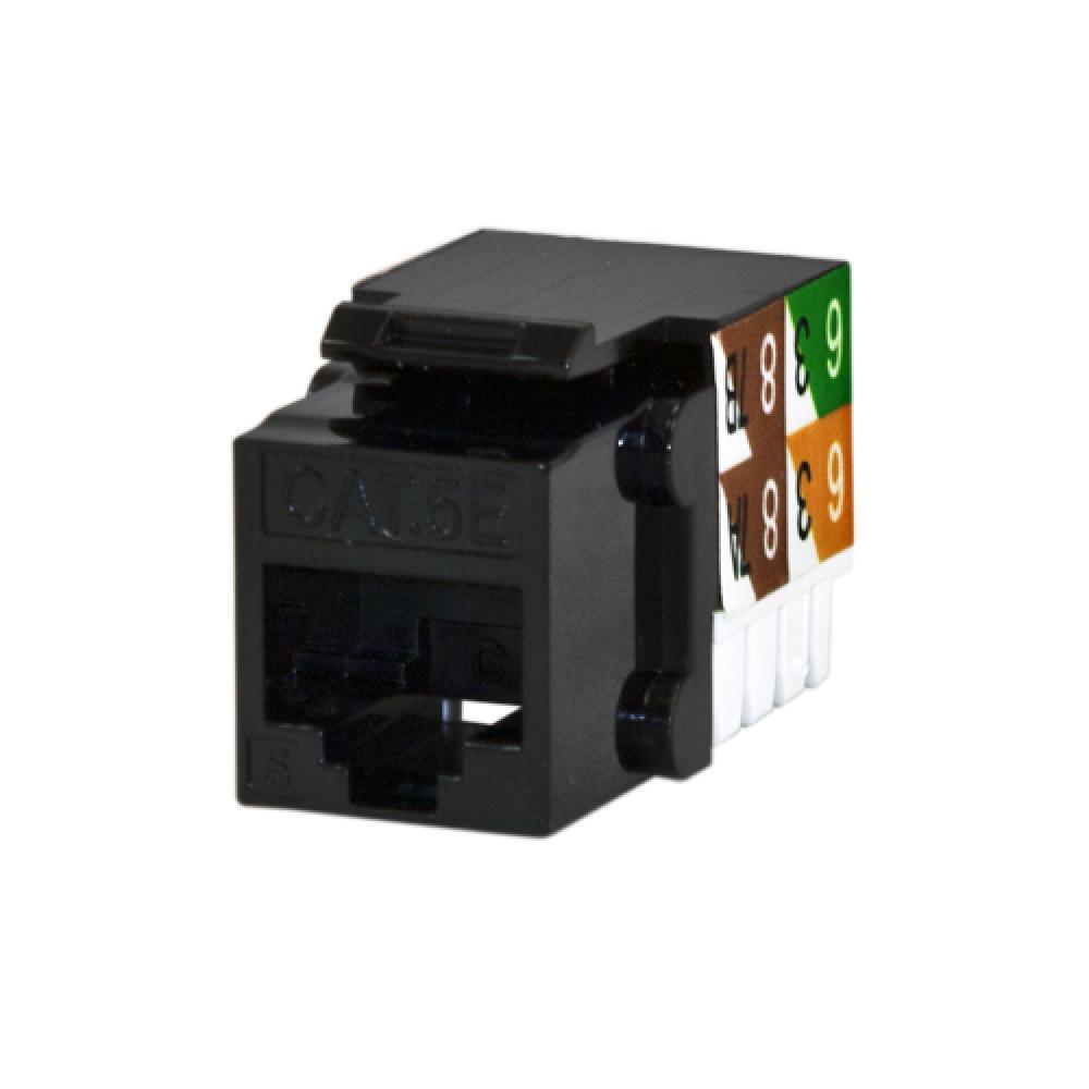 CAT5e RJ45 Keystone Jack Black