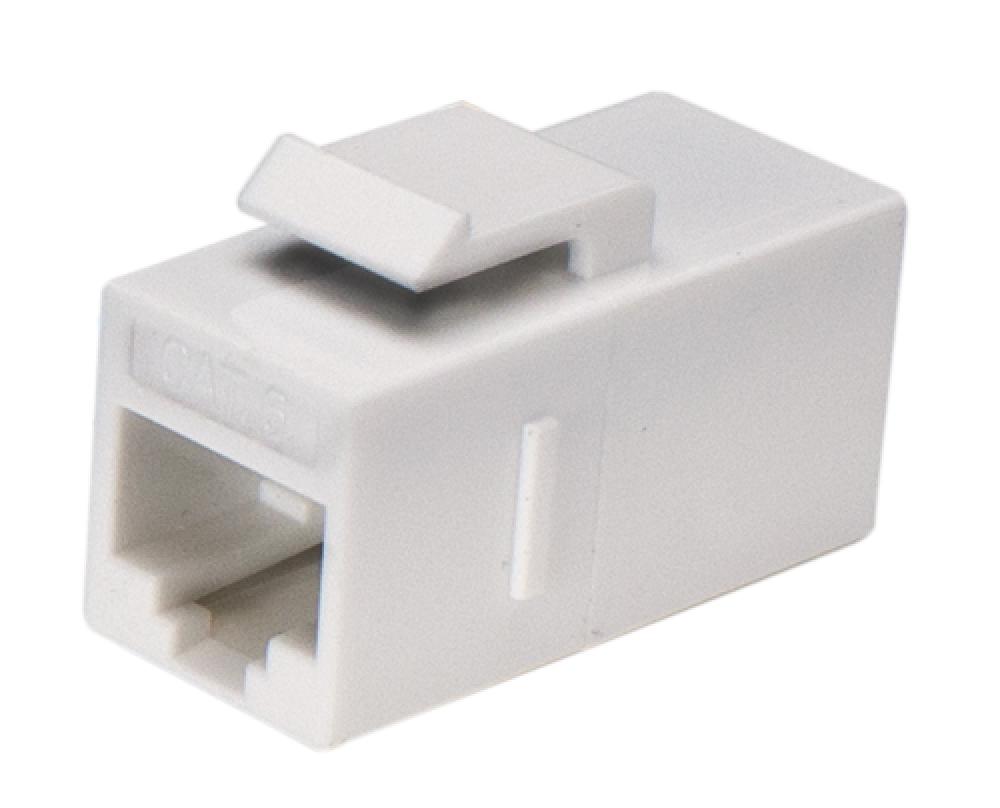 CAT6 RJ45 Keystone Jack IL Coupler WHT