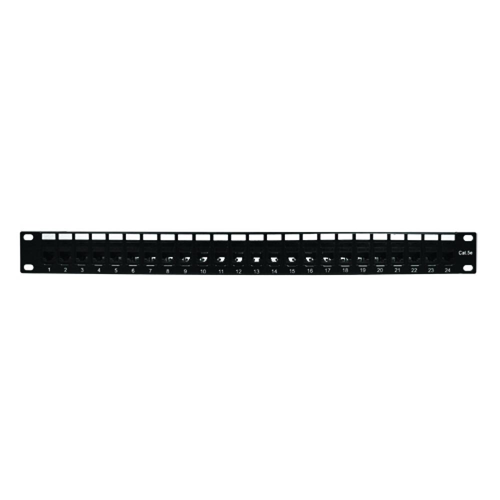 Patch Panel CAT5e 24 Port Keystone PT