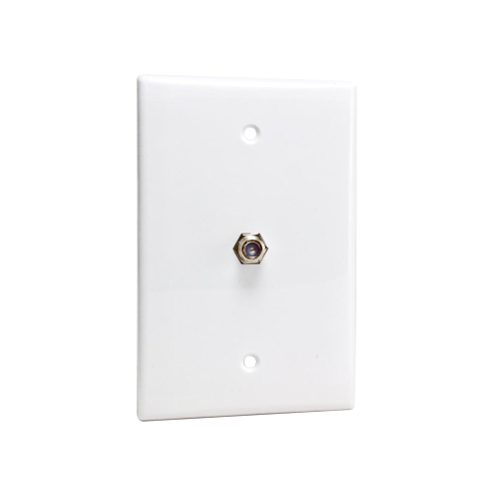 Wall Plate 1xF81 1 Gang Midsize White