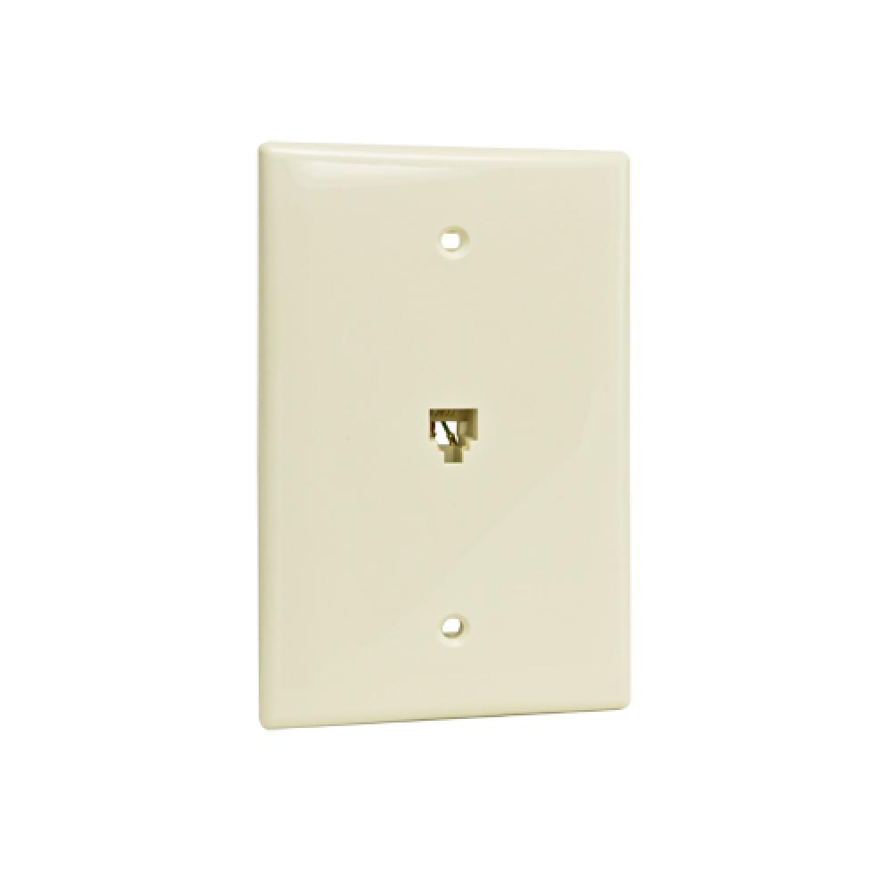Wall Plate 1xRJ14 1 Gang Midsize LT ALM