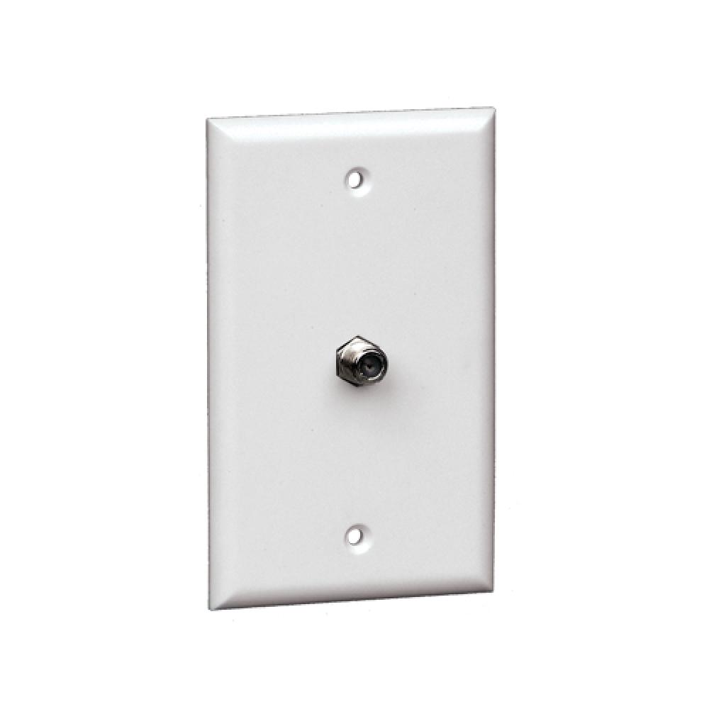 Wall Plate 1xF81 1 Gang White