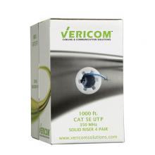 Vericom MBW5U-00932 - Bulk 1000 Ft. CAT5e U/UTP Solid CMR Blue