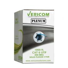 Vericom MBW6U-03678 - Bulk 1000 Ft. CAT6 U/UTP Solid CMP Blue