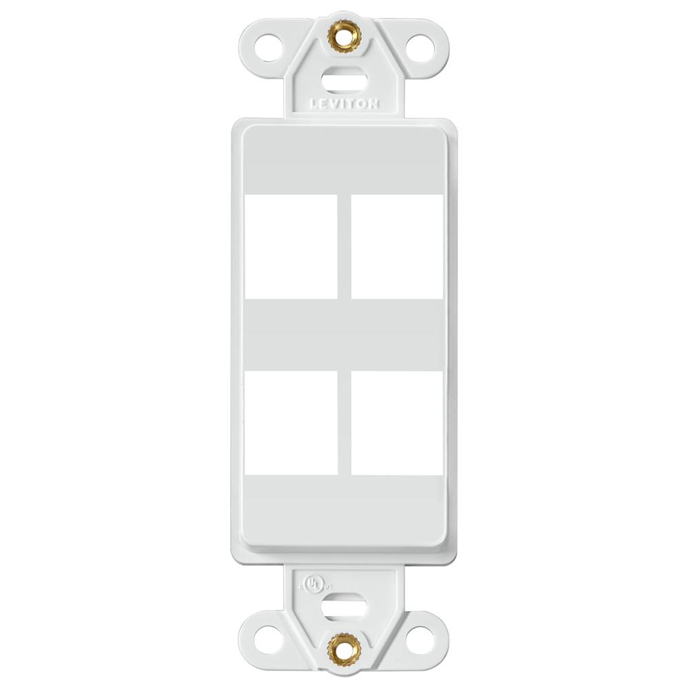 4-PORT QUICKPORT DEC  INSRT  WHITE