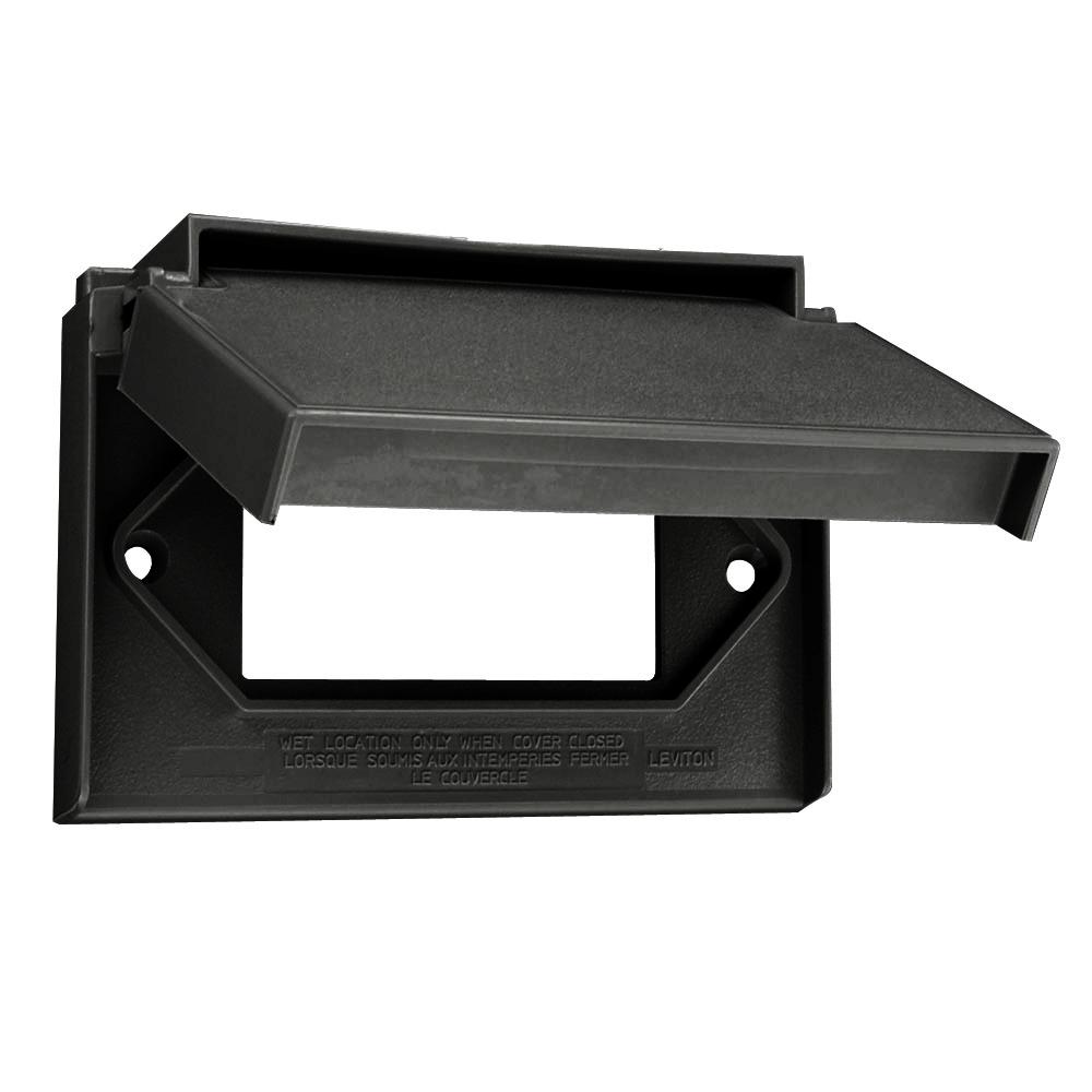 1 GANG WR DEC SELF-CLOSING LID GRY