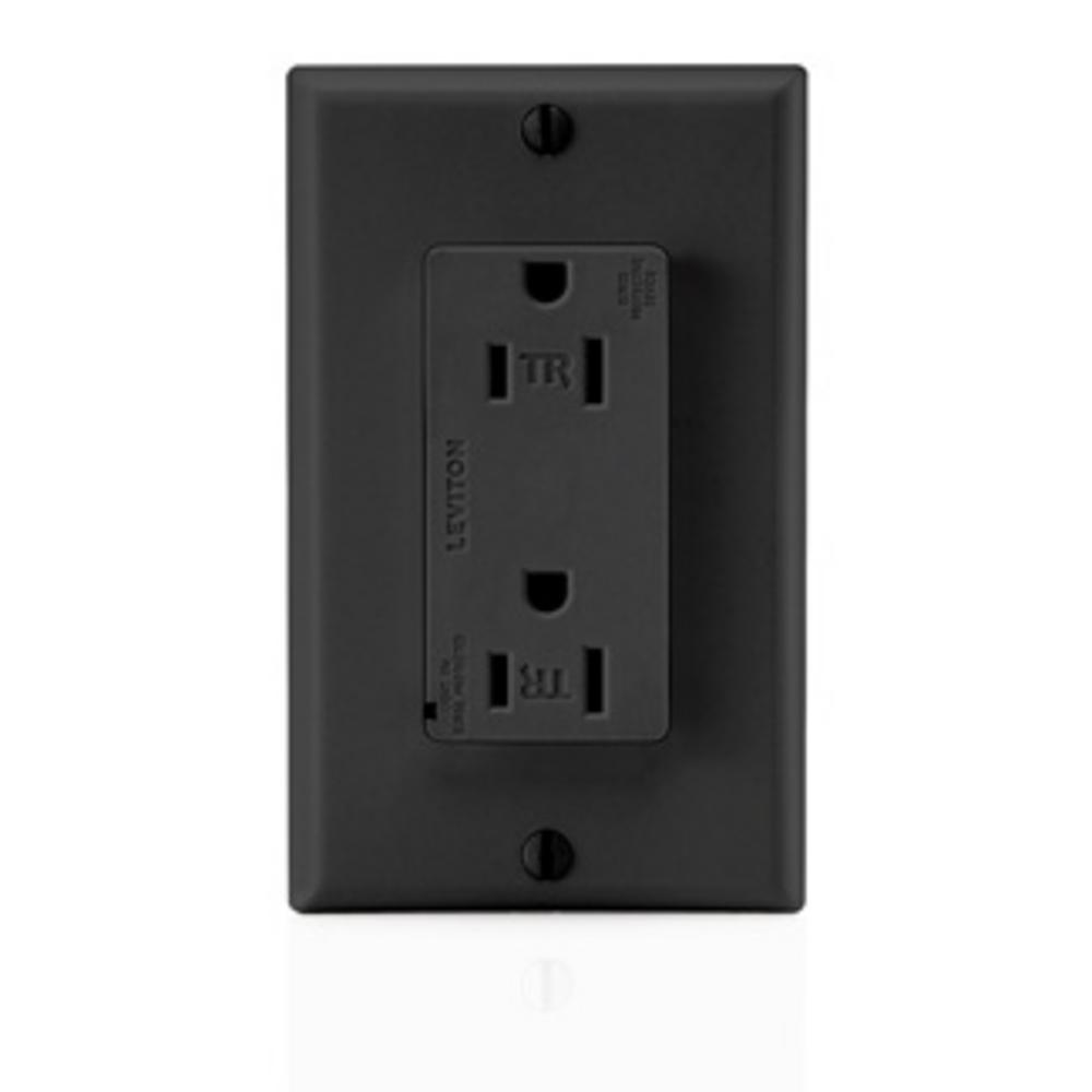 5-15R SURGE RECEPTACLE TR BLACK