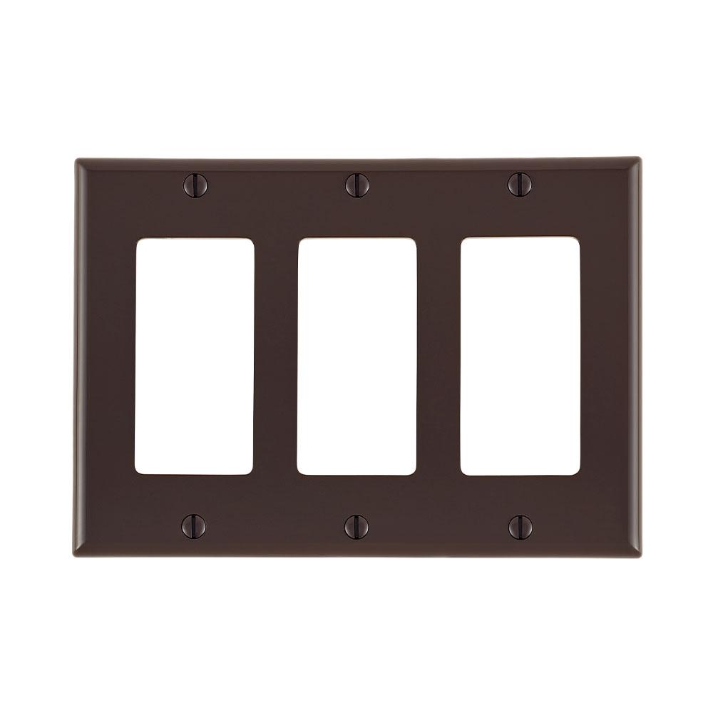 3 GANG DEC WLPLT NYLON BROWN