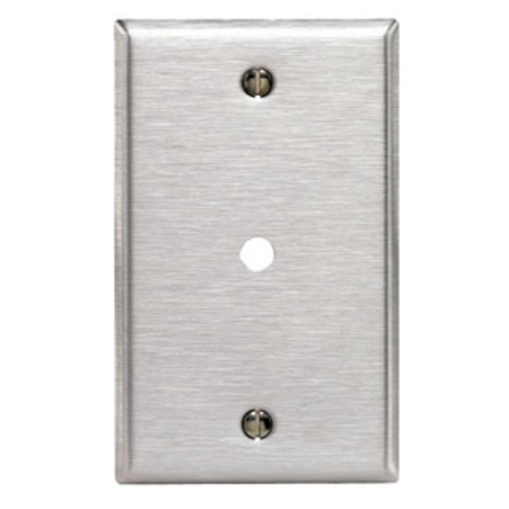 1G SS METAL WP SATIN 302 1PHONE/CABLE