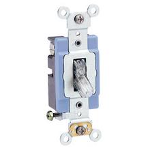 Leviton 1201-PLC - CL SW TGL LITED SP PILOT 15A120/277VAC