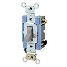 Leviton 1203-2GY - 15A 120/277V 3W INDUSTRIAL TOGL GY