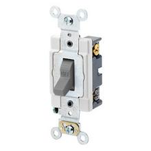 Leviton 1224-SGY - 20A 120 277V 4-WAY TGL SW GRAY.