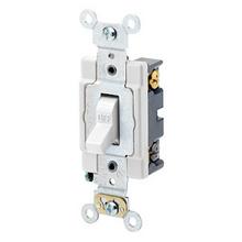 Leviton 1224-SW - 20A 120 277V 4-WAY TGL SW WHITE