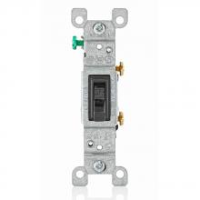 Leviton 1451-2E - 2ECP EBONY SWITCH