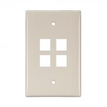 Leviton 41091-4TN - WP 4PORT SG MID LA