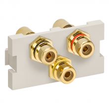 Leviton 41292-3RT - MOS RCA RBY FTHRU LA