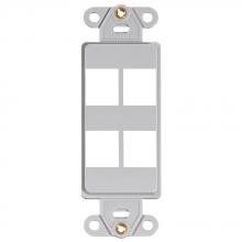 Leviton 41644-GY - INS DEC 4 PORT GY