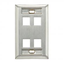 Leviton 43080-1L4 - WP 4PORT SG ID SS