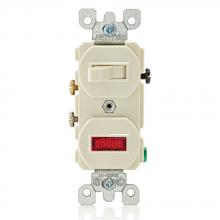 Leviton 5226-T - LA COMBI SW SP/PILOT LITE 15A120VAC