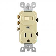 Leviton 5245-I - IV COMBI SW/REC 3W 3WI 5-15R 15A120V.