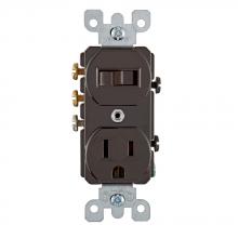 Leviton 5245 - BR COMBI SW/REC 3W 3WI 5-15R 15A120V.