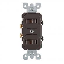 Leviton 5334 - 20A 120 277V COMBO SP SW BROWN