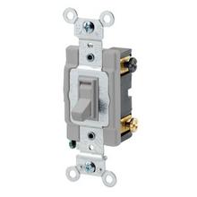 Leviton 54504-2GY - 15A 120/277V FRAMED 4 WAY TOGGLE GRAY.