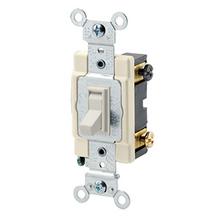 Leviton 54504-2T - 15A 120/277V -4WAY FRAMED TGL LT ALM