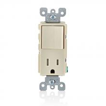 Leviton 5625-TSP - LA COMBI DEC SW SP/REC 2PO 3WI 15A125V.