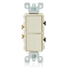 Leviton 5634-T - LA COMBI DEC 2SW SP 15A120/277VAC.