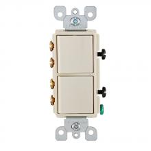 Leviton 5643-T - LA COMBI DEC 2SW 3W 15A120/277VAC.