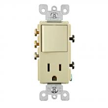 Leviton 5645-I - IV COMBI DEC SW 3W/REC 2PO 3WI 15A125V.