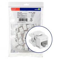 Leviton 5G110-BW5 - JACK EXTREME 5E 25PK WH