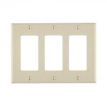 Leviton 80411-T - LT A 3GANG WALL PLATE