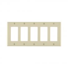 Leviton 80423-T - 5 G LT ALMD WALL PLAT