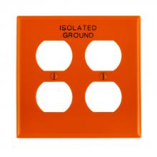Leviton 80716-OIG - 2G DUPLX OUT W/P-ORANGE