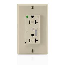 Leviton T8380-I - 5-20R SURGE RECEP TR HG ALARM IVORY