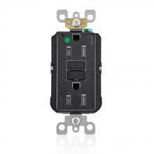 Leviton AGTR1-HGE - 15A HG AFCI GFCI RCPTL BLK