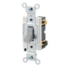 Leviton CSB3-20G - 20A 120/277V 3W  COMM B&S WIRE TOGL GY