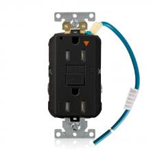 Leviton GFTR1-IGE - 15A TR IG GFCI RECPT BLK