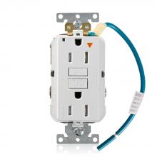 Leviton GFTR1-IGW - 15A TR IG GFCI RECPT WHT